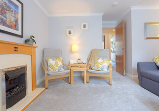 Living room with comfortable seating for 4