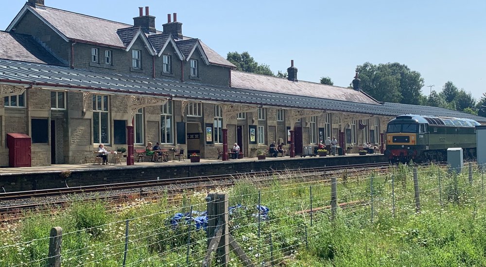 Hellifield Railway Station - An exterior view of the station building (© Andy Dean)