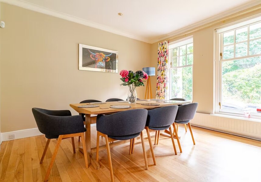 Spacious Dining Area in a Holiday Home