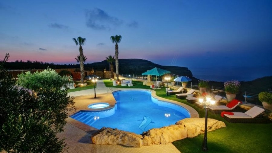 Evening View - Jules Gozo villas and farmhouses have some of the best views on Gozo.