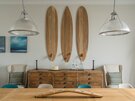 Dining table, The Beach House - Detail of family dining table at luxury North Berwick holiday home