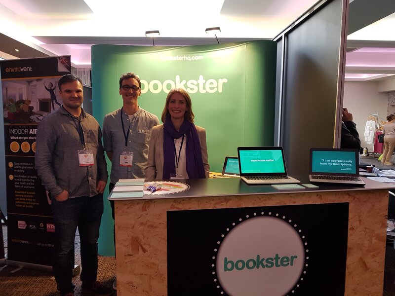 Bookster team at Be My Guest stand 2018