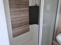 Shower in ensuite bathroom