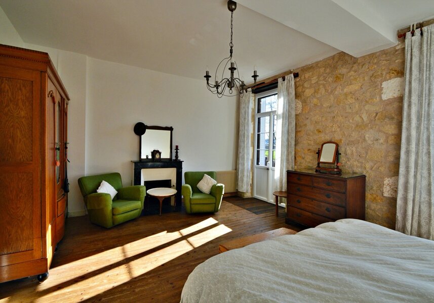 Master Bedroom with little balcony, holiday home france