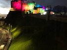 View - Edinburgh Castle looks spectacular during a laser show. View from the apartment.