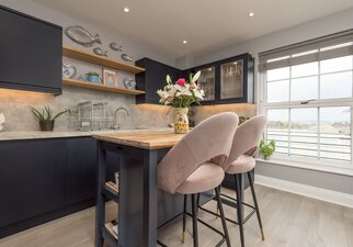 Spacious Kitchen with Views over the Firth of Forth