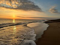 Sunrise on the Beach at Eccles on Sea