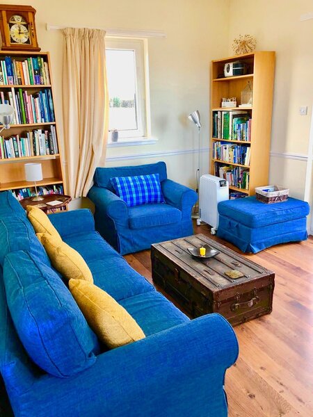 Cosy living room in a holiday cottage, Cove.