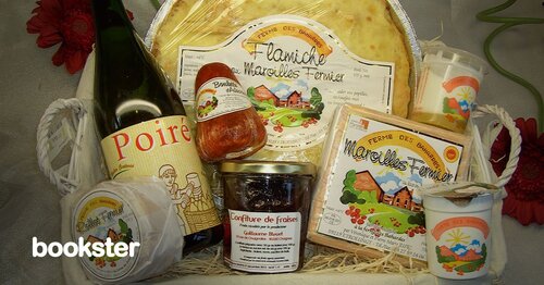 Welcome pack for holiday rentals - An example holiday cottage welcome pack. Guests will love this attention with delicious local products. (© 2026 Bookster)