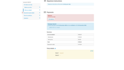 Guest Book - Guest can view and make payments and damage deposit payments.