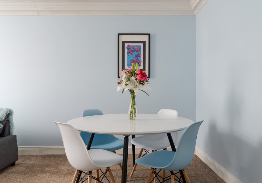 Dining Space within the Living Room