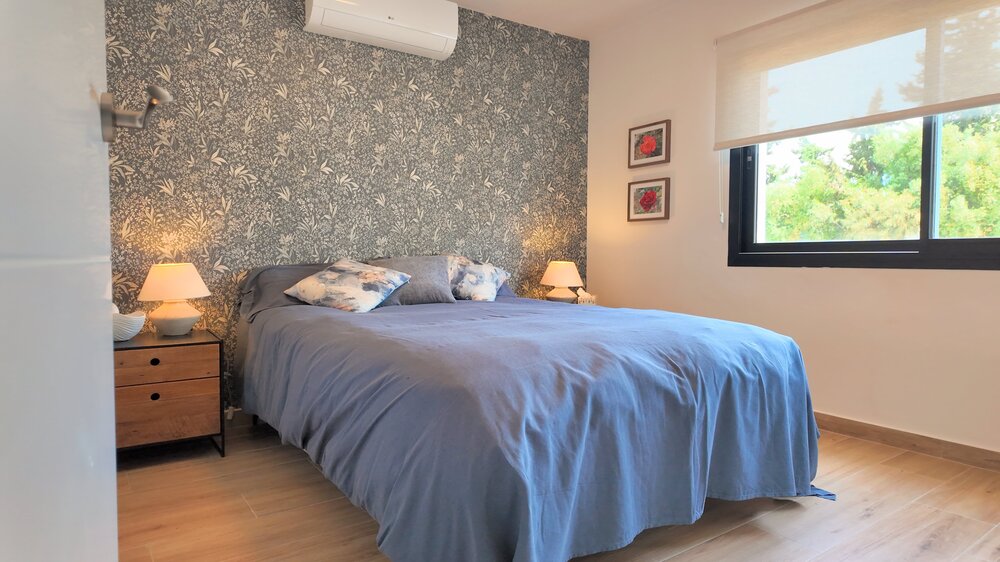 Cozy Bedroom with Floral Accent