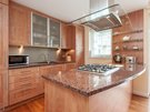 Holyrood Road 2 - Modern family kitchen with work island at Edinburgh holiday let