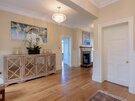 St Aidans Hallway - Large hallway featuring fireplace and sideboard in North Berwick rental home.