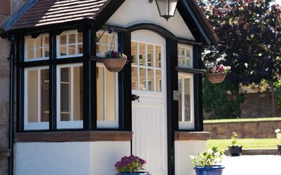 St Aidans front door - Entrance of St Aidans, a stunning self-catering holiday rental in North Berwick