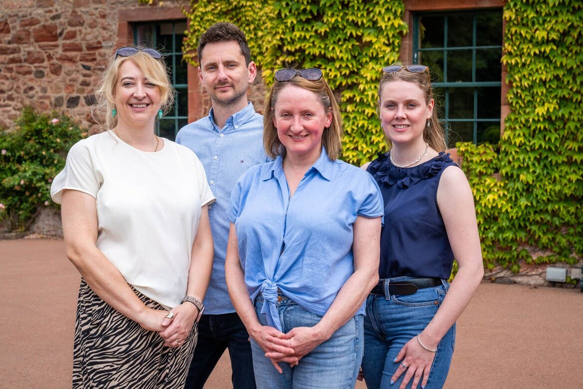 The Edinburgh Address team - The Edinburgh Address team of 4 outside a property in East Lothian