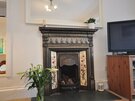 Large holiday home in North Berwick, sleeps 10 - Feature gas fireplace in the living room (© Coast Properties)