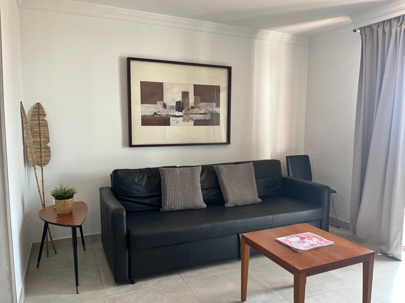 Modern living room seating area