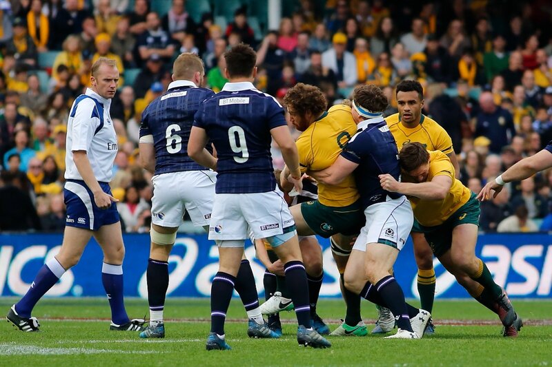 Scotland playing Australia (© davidmolloyphotography on Wikipedia)
