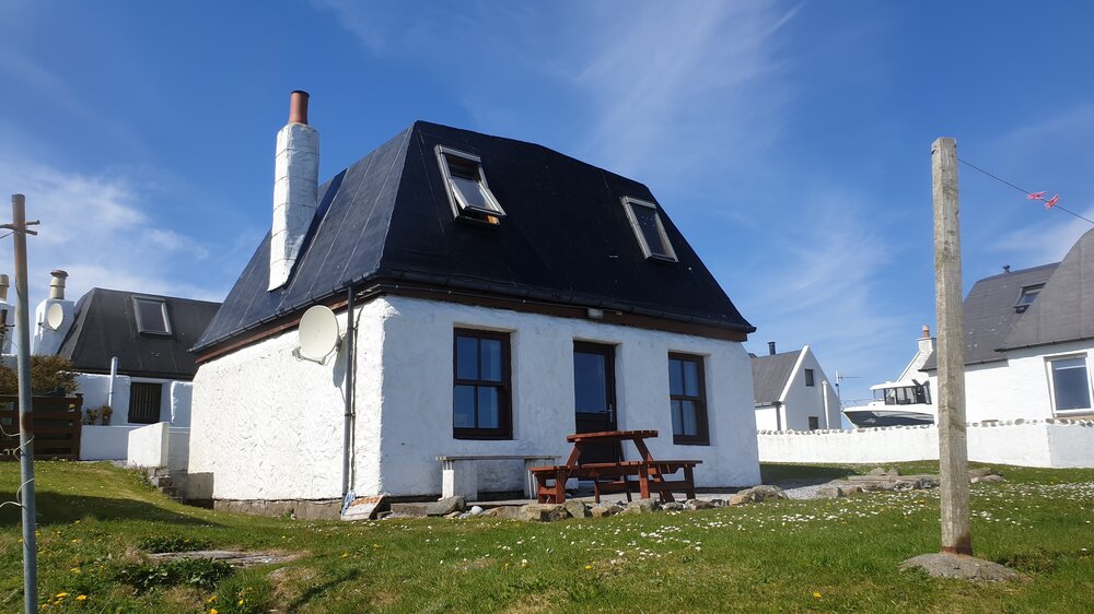 Stevie's cottage from beach
