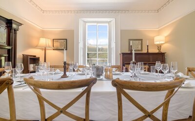 Dining Area in a Self-Catered House - Sit back and enjoy your meal while enjoying the stunning views