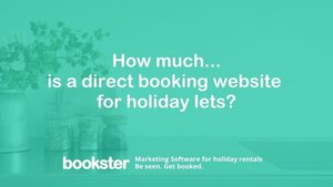 How much is a direct booking website for holiday lets?