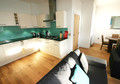 Self catering Gullan open plan kitchen and sitting room