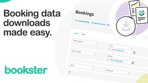 Booking data downloads made easy (© Bookster)