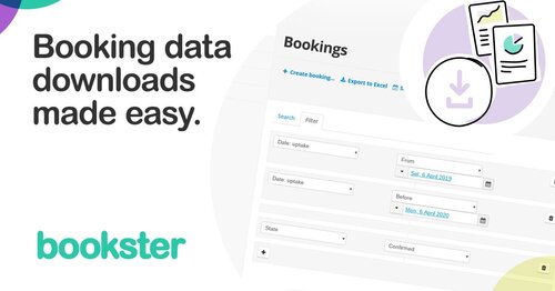 Booking data downloads made easy (© Bookster)