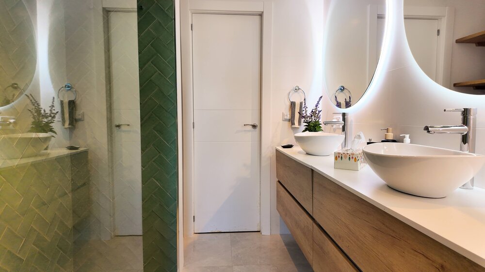 Modern Double Vanity Bathroom