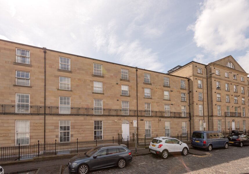 Modern Apartment Building in Edinburgh New Town