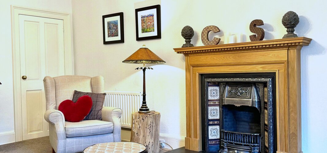 Living room fireplace - Living flame fire