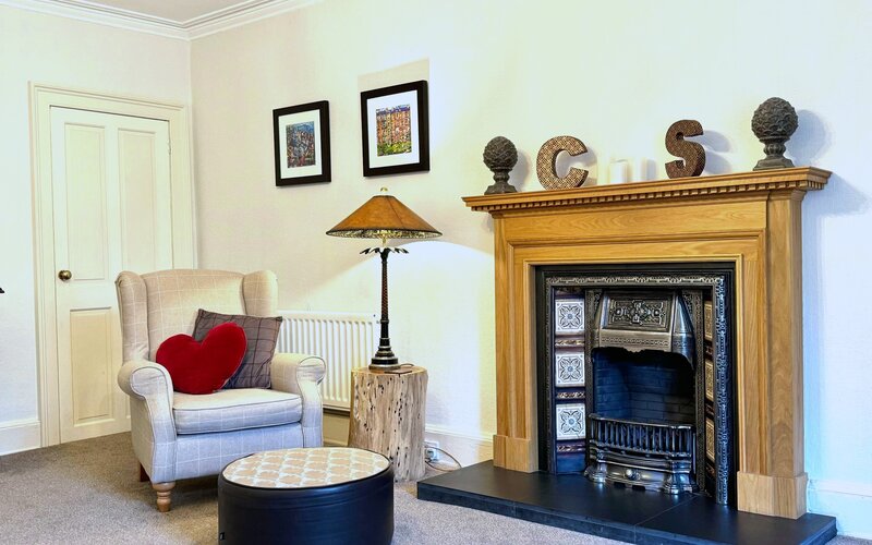Living room fireplace - Living flame fire