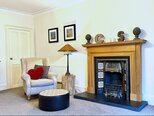 Living room fireplace