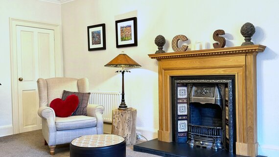 Living room fireplace - Living flame fire