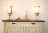 Living room furniture, candles
