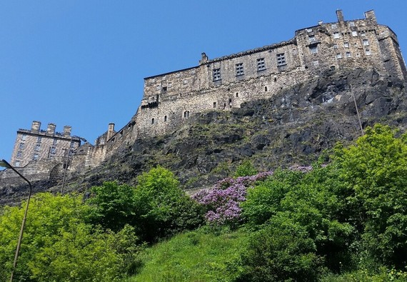 Edinburgh Castle view from the complex