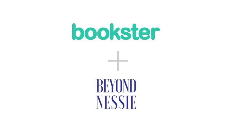 Bookster and Beyond Nessie - A Bookster logo and a Beyond Nessie, joined by a plus sign.