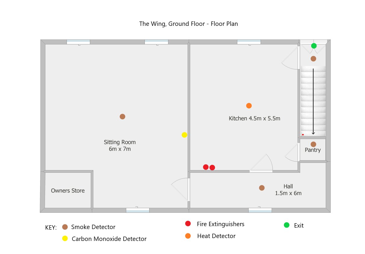 Wing, Ground Floor - Floor Plans