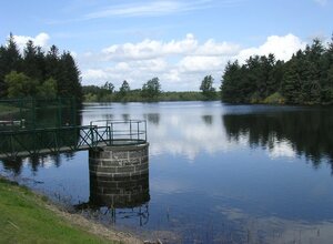 Crombie Country Park - Reservoir in Crombie Country Park, near Forfar. (© Val Vannet / Crombie reservoir, Crombie Country Park)