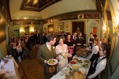 Wedding buffet in the Music Room