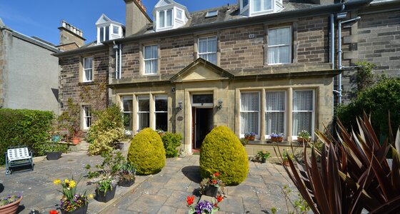 Pointgarry - Front Entrance - Front entrance of a magnificent Victorian Villa - self catering holiday home, North Berwick.