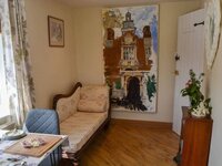 Holiday home seating area for two on the Norfolk Coast